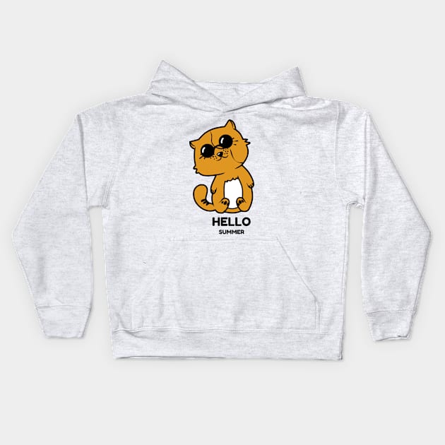 Hello summer Kids Hoodie by TheAwesomeShop